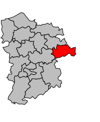 Cantone di Amfreville-la-Campagne – Mappa