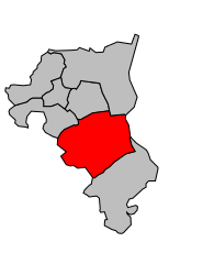 Cantone di Sierentz – Mappa