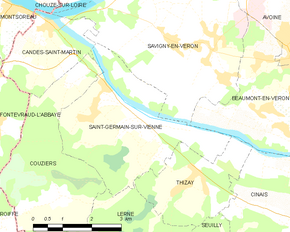 Poziția localității Saint-Germain-sur-Vienne