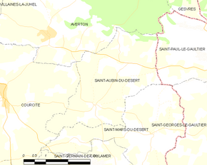 Poziția localității Saint-Aubin-du-Désert