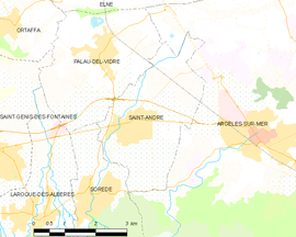 Mapa obce Saint-André