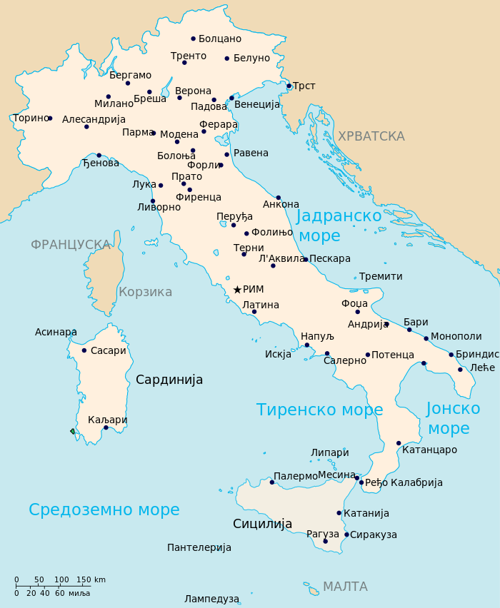 italija mapa gradova Italija   Wikiwand italija mapa gradova