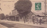 La gare de Marle en 1909