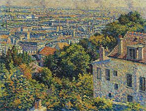 Montmartre, de la rue Cortot, vue vers Saint-Denis, y. 1900