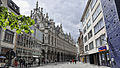 De noordelijke zijde van het stadhuis van Mechelen in de Befferstraat