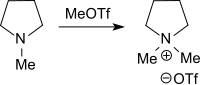 Darstellung von 1,1-Dimethylpyrrolidinium-triflat