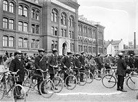 Landstormen på Södra Latins gård, 1914