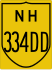 National Highway 334DD marker