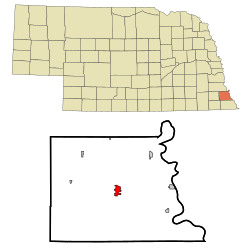 Location of Auburn, Nebraska