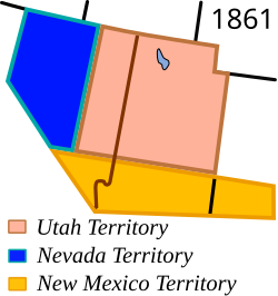 Location of Nevada Territory