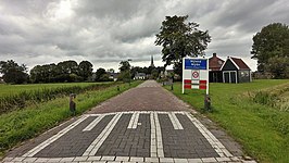 Weg aan de oostzijde van Nijland