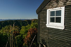 Croesus Top Hut, a historic hut not open to the public