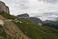 Passo Sella, Passhöhe und Südostrampe