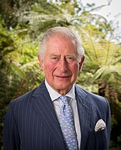 Australia and Britain share a sovereign, Charles III Prince Charles in Aotearoa.jpg