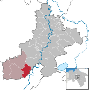 Poziția Raddestorf pe harta districtului Nienburg/Weser