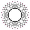 Правильный звездообразный многоугольник 32-11.svg