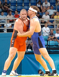 Rulon Gardner és Serghei Mureico (jobbra) a 2004-es olimpián