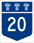 Highway 20 shield