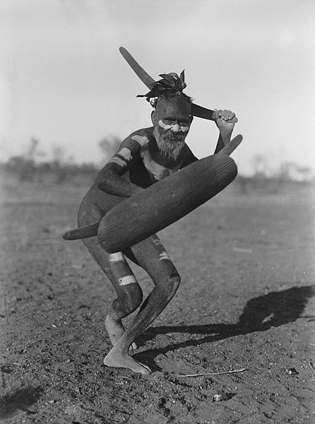 yoko aruki in australian aboroginal man 