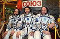 De Sojoez TMA-03M-bemanning: Don Pettit, Oleg Kononenko, en André Kuipers