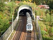 Stäkettunneln för Mälarbanan, södra tunnelmynningen