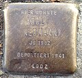 Stolperstein für Adolf Neumann (Auf dem Hunnenrücken 29)