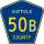 County Route 50B marker