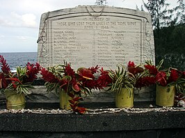 Het tsunami monument op Laupahoehoe Point