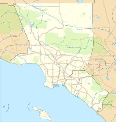 Location map USA Los Angeles Metropolitan Area