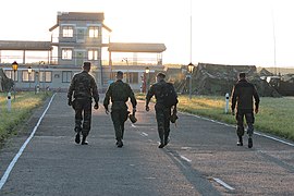 Tour de contrôle de la Base militaire de Yavoriv exercice de 2013.