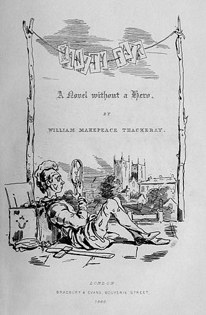 English: First edition title page of Vanity Fair