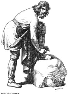 Keen Shoes Wikipedia on Vi  Arr Straps His Shoe On Woodcut By Hans Christian Henneberg 1826 93