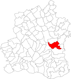 Location of Vitănești