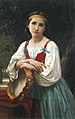 Gypsy Girl with a Basque Drum by William-Adolphe Bouguereau