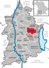 Lage der Gemeinde Windach im Landkreis Landsberg am Lech