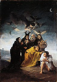 El Conjuro o Las Brujas (43 x 30 cm), Museo Lázaro Galdiano.[4]