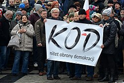 Logo 'Komitet Obrony Demokracji' (KOD)