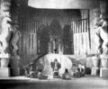 Bühnenbild des Prologs der Shakuntala-Aufführung (1914, Moskau)