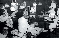 A مجلس دستور ساز meeting in 1950.