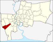 Bản đồ Bangkok, Thái Lan với Bang Bon