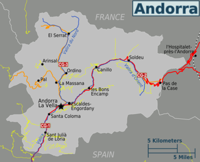 Map of アンドラ
