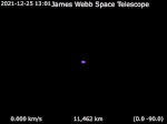 trajektoria teleskopu - widok ze Słońca