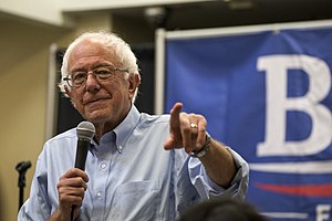 Senator Bernie Sanders o Vermont campaignin in Iowa, September 2015
