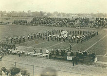 The first marching band formation, the Purdue All-American Marching Band "P Block" BlockP.jpg