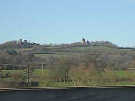 Vue depuis l'autoroute A6.