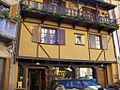 half-timbered house in Susa, Piedmont.