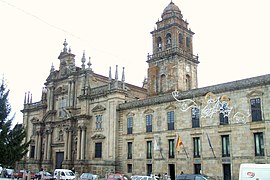 Iglesia del monasterio de San Salvador (Celanova) (1661-1687), según planos de Melchor de Velasco Agüero, con el que colaboran otros monjes arquitectos