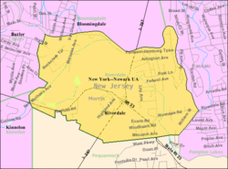 Census Bureau map of Riverdale, New Jersey
