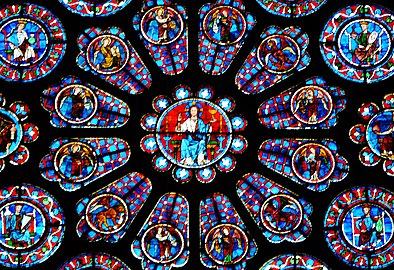 Chartres Cathedrale Notre-Dame de Chartres Innen Sudrosette 3.jpg