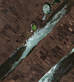 Jezero ze satelitu Sentinel-2 (2022)